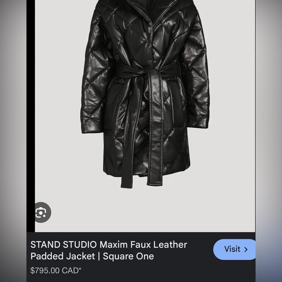 STAUD Black Puffer Jacket - Picture 2 of 4